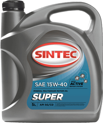 Масло SINTEC Супер 15W-40 API SG/CD (5л)