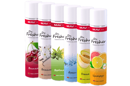 Освежитель воздуха MАV Dr.Fresh дыня (аэрозоль 405мл)